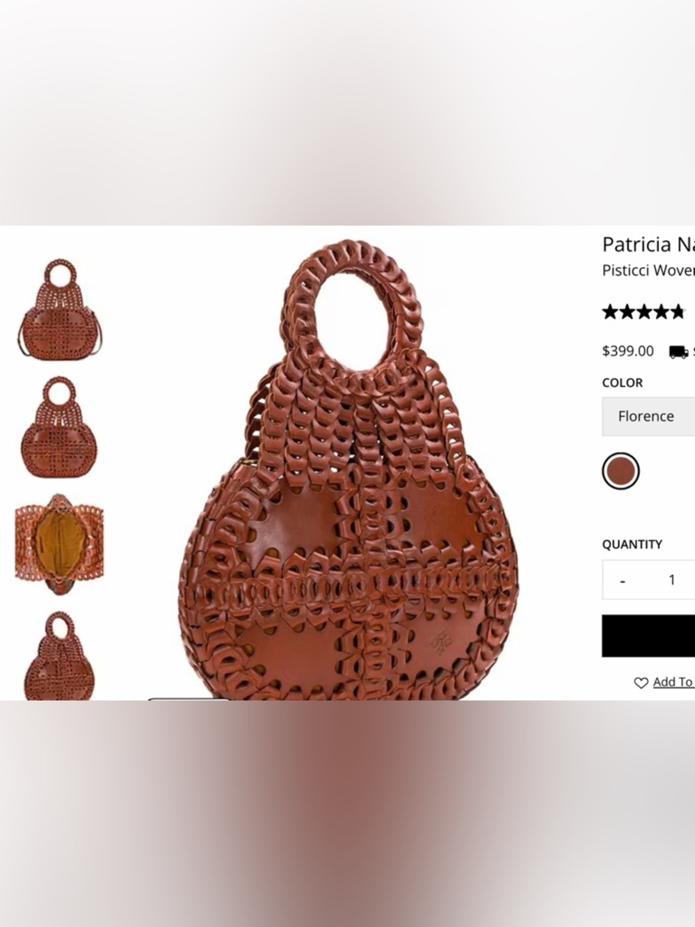 Patricia Nash
Pisticci woven leather satchel bag